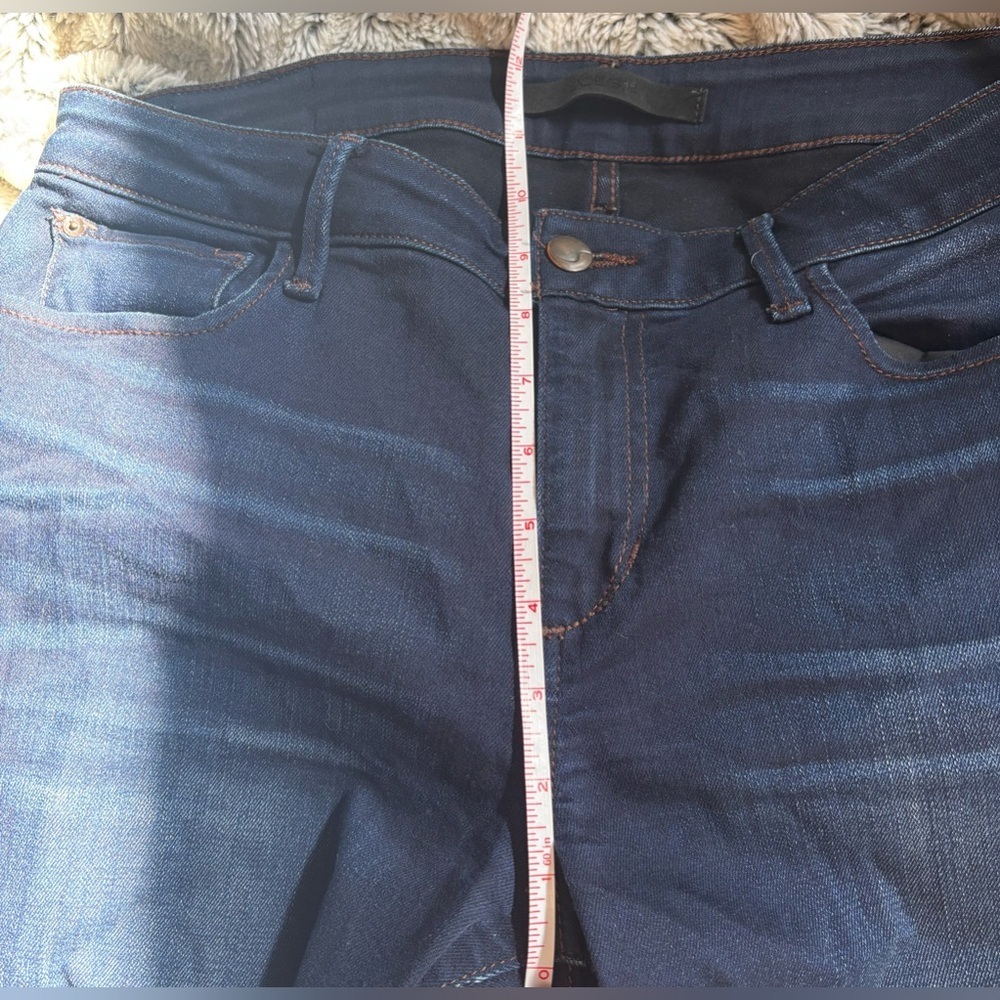 Joe’s THE ICON Stretch Mid Rise Skinny Ankle, Dark Wash, Size 30 - Picture 12 of 13